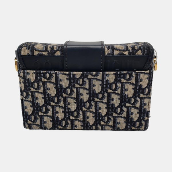 Authenticated pre-owned 30 Montaigne Oblique Canvas Blue - Shoulder Bag at Looply