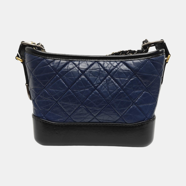 GABRIELLE Small Quilted Calfskin Blue