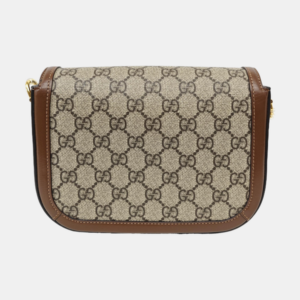Horsebit 1955 Medium Monogram Coated Canvas Black