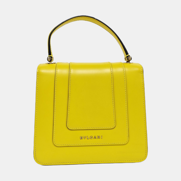 SERPENTI FOREVER Small Quilted Calfskin Yellow