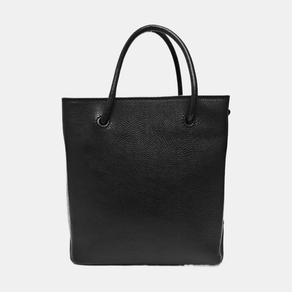 Shopping Bag Large Calfskin Black