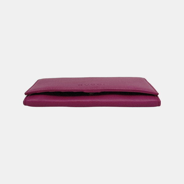 Calfskin Purple Wallet