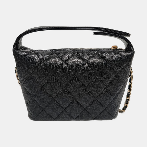 HOBO Quilted Grained Calfskin Black