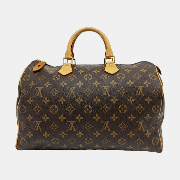 SPEEDY 35 Lona Revestida Monogram Marrón