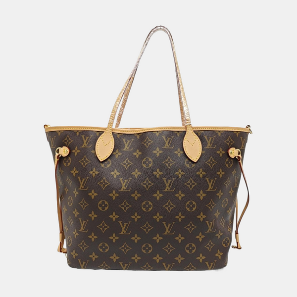 NEVERFULL MM Monogram Coated Canvas Brown