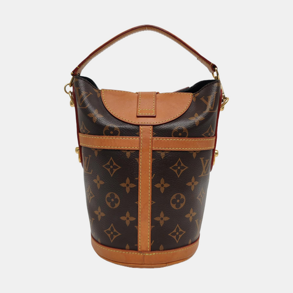 DUFFLE Monogram Coated Canvas Brown