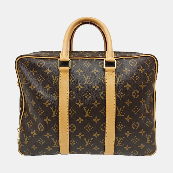 Monogram Coated Canvas Shoulder Bag Brown