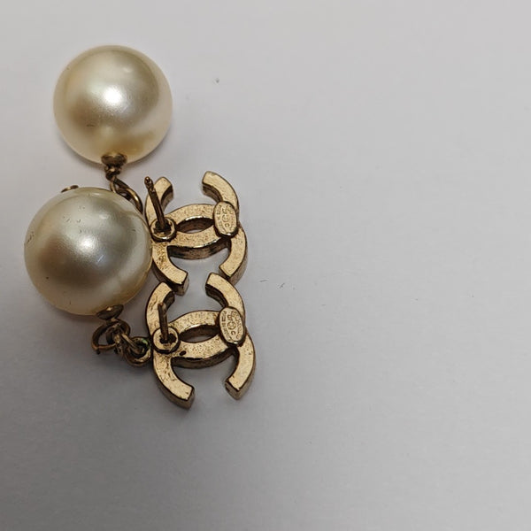 Metal Red Stud Earrings