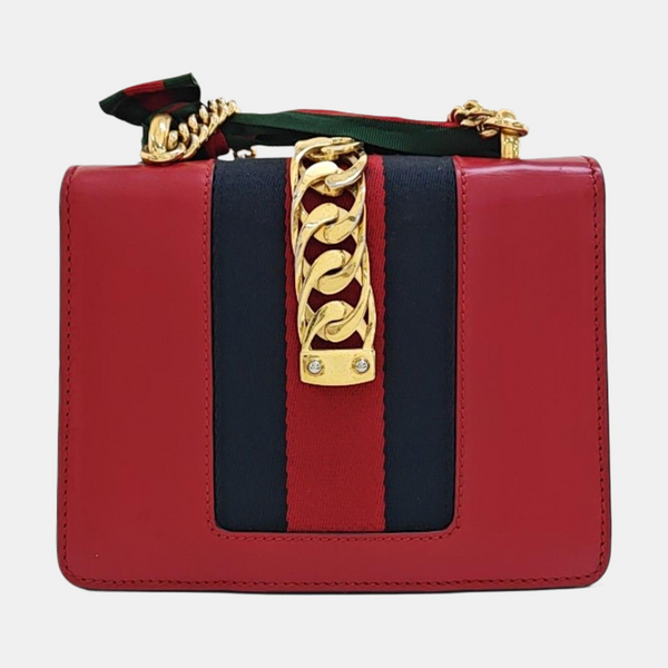 Sylvie Mini Calfskin Red