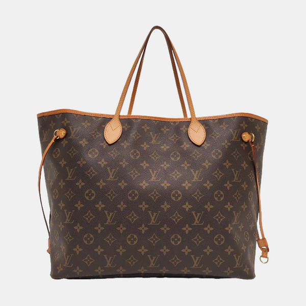 NEVERFULL GM Monogram Coated Canvas Brown