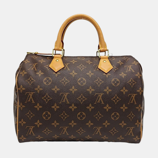 SPEEDY 30 Monogram Coated Canvas Brown