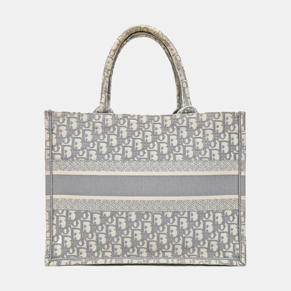Book Tote Medium Oblique Canvas Gray