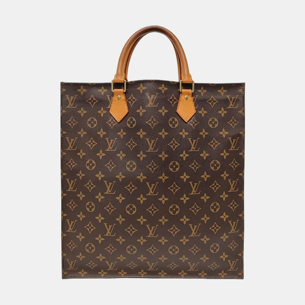 SAC PLAT GM Monogram Coated Canvas Brown