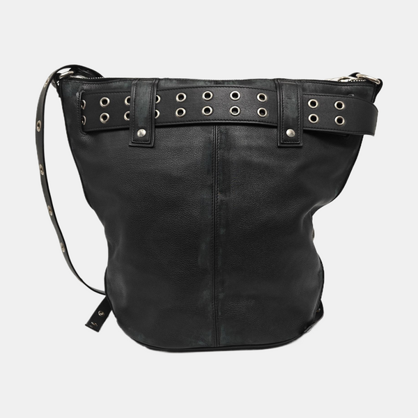 Calfskin Shoulder Bag Black