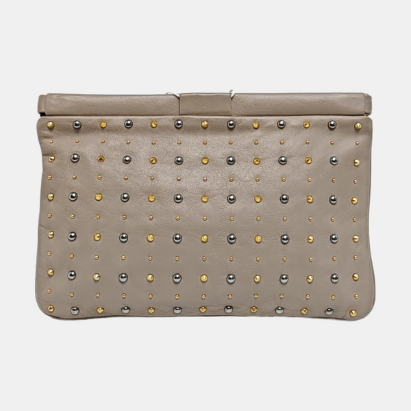 Lambskin Clutch Gray