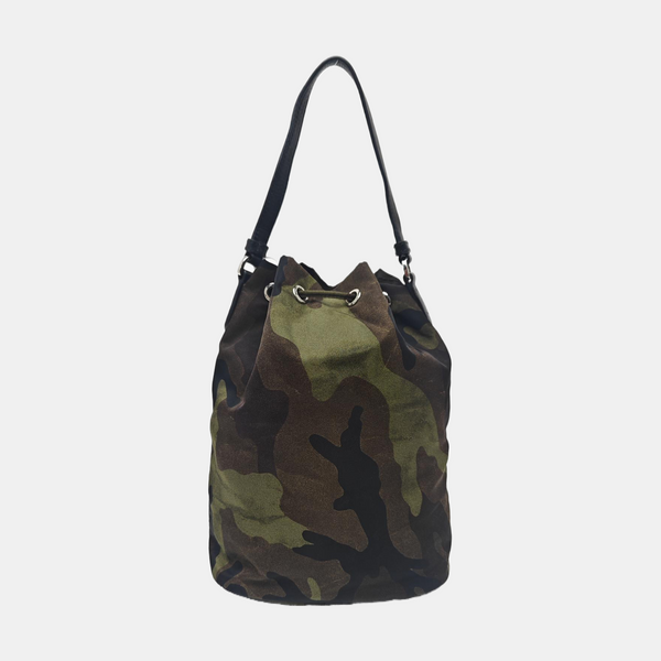 Nylon Bucket Bag Multicolor