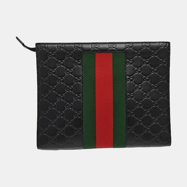Signature Monogram Calfskin Black