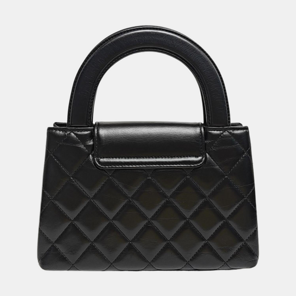 KELLY Mini Quilted Calfskin Black