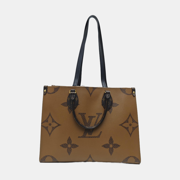 ONTHEGO MM Monogram Coated Canvas Brown