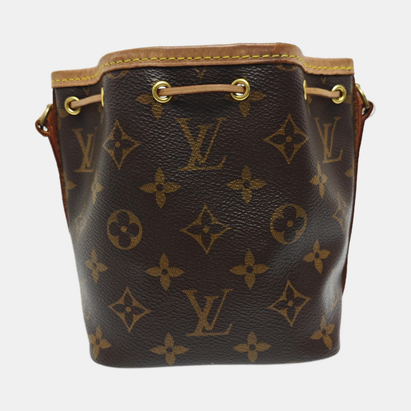 NÉONOÉ Nano Monogram Coated Canvas Brown