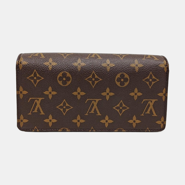 Lily Monogram Coated Canvas Brown