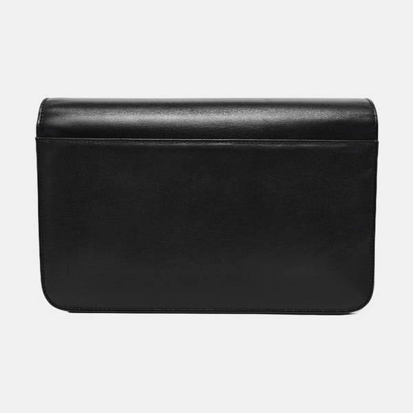 Leather Shoulder Bag Black