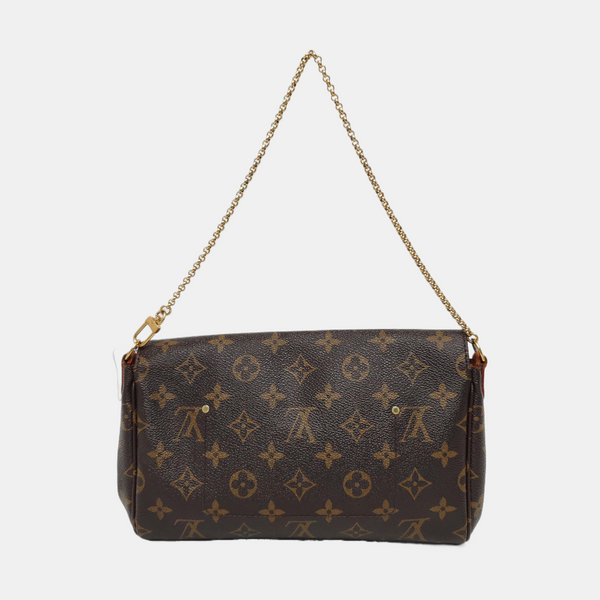 FAVORITE PM Monogram Coated Canvas Brown