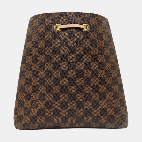 NÉONOÉ MM Damier Ebene Coated Canvas Brown