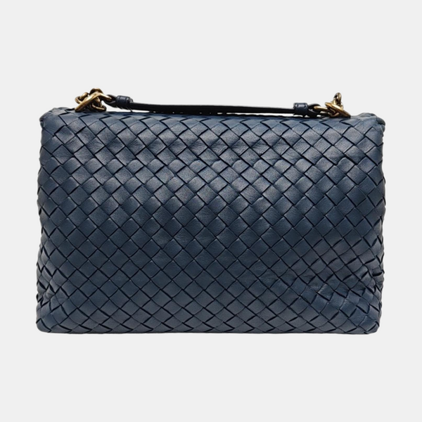 Authenticated pre-owned Olimpia Small Lambskin Blue - Shoulder Bag at Looply