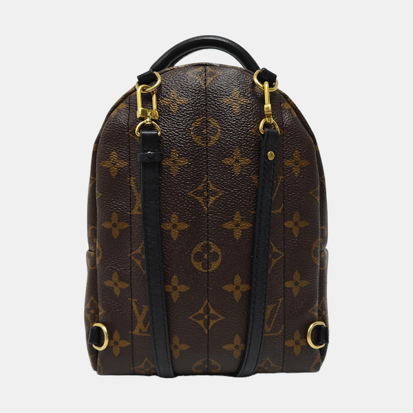 PALM SPRINGS Mini Monogram Coated Canvas Brown