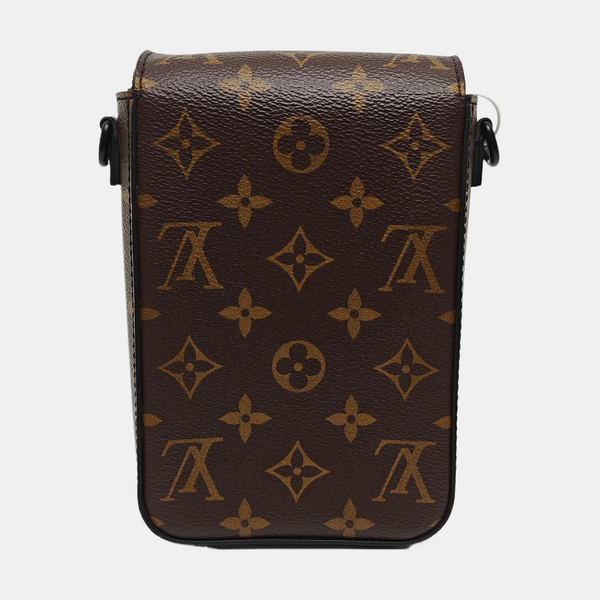S LOCK Mini Monogram Coated Canvas Brown