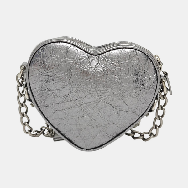 Le Cagole Mini Lambskin Silver