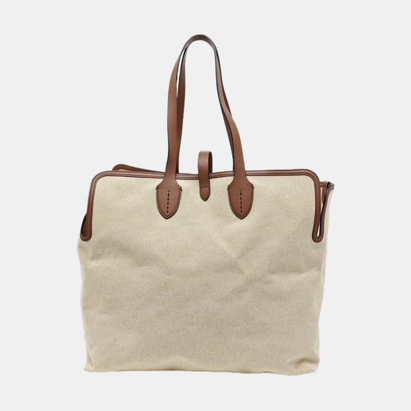 The Belt Large Canvas Beige