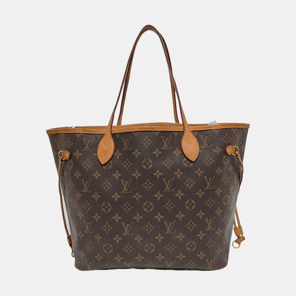 NEVERFULL MM Monogram Coated Canvas Brown