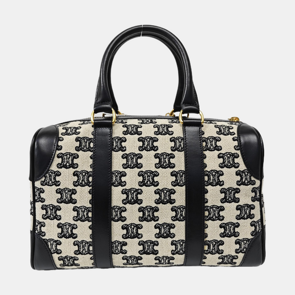 Fabric Shoulder Bag Small White