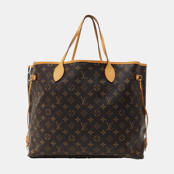 NEVERFULL GM Monogram Coated Canvas Brown