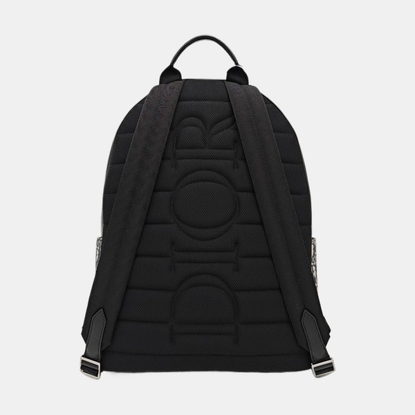 Oblique Canvas Backpack Beige