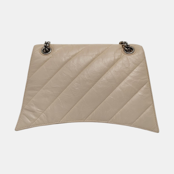 Crush Medium Quilted Calfskin Beige