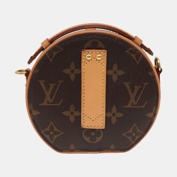 BOITE CHAPEAU Mini Monogram Coated Canvas Brown