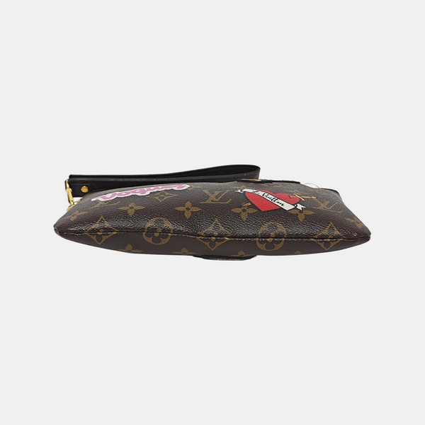 CITY POUCH Monogram Coated Canvas Brown