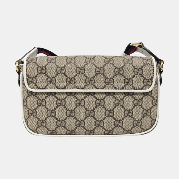 Ophidia Large Monogram Coated Canvas Beige