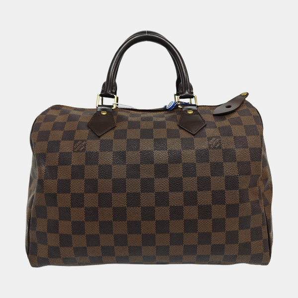 SPEEDY 30 Damier Ebene Coated Canvas Brown