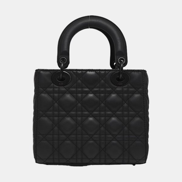 Lady Dior Small Cannage Calfskin Black