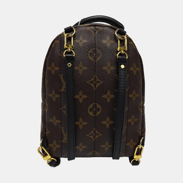 PALM SPRINGS Mini Monogram Coated Canvas Brown
