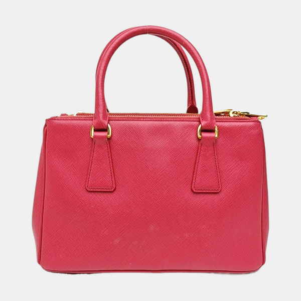 Galleria Small Saffiano Calfskin Red