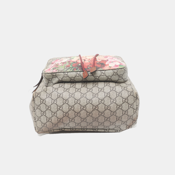 GG Blooms Monogram Coated Canvas Beige