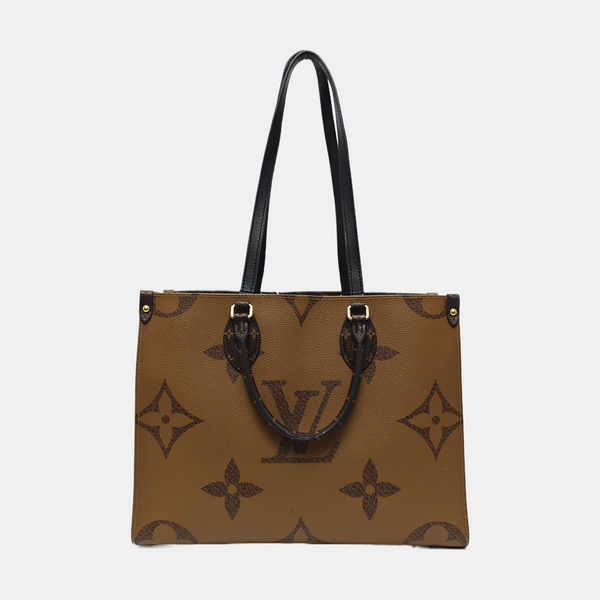 ONTHEGO MM Monogram Coated Canvas Brown