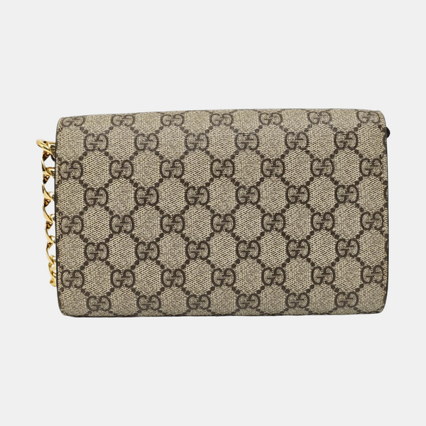 Horsebit 1955 Mini Monogram Coated Canvas Beige
