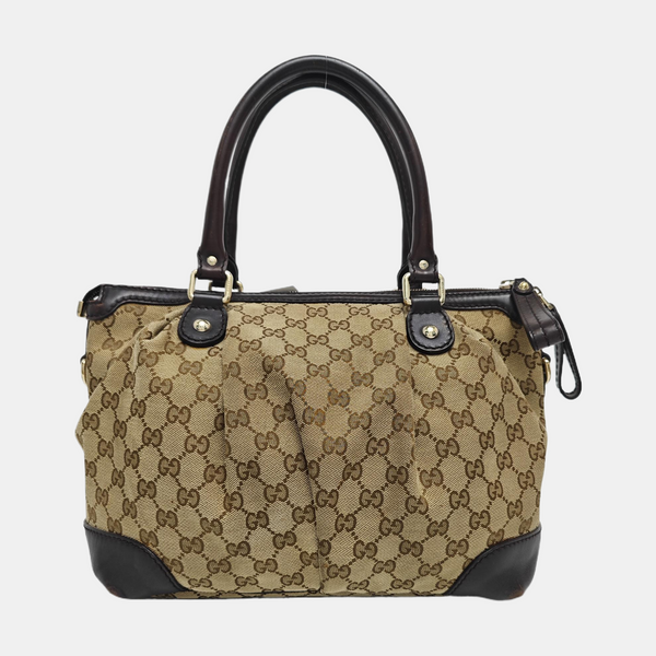 Sukey Monogram Canvas Brown