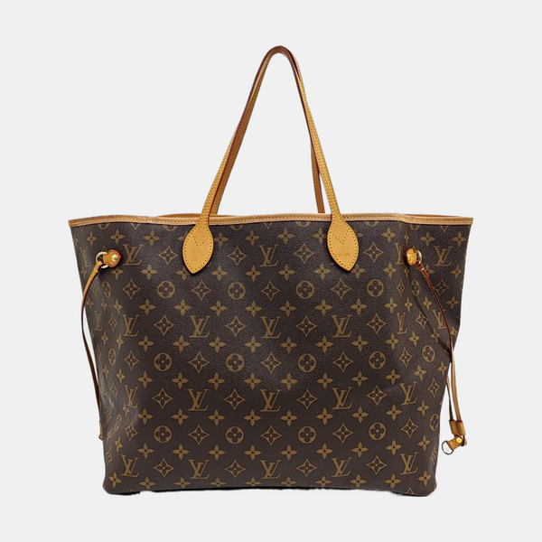 NEVERFULL GM Monogram Coated Canvas Brown